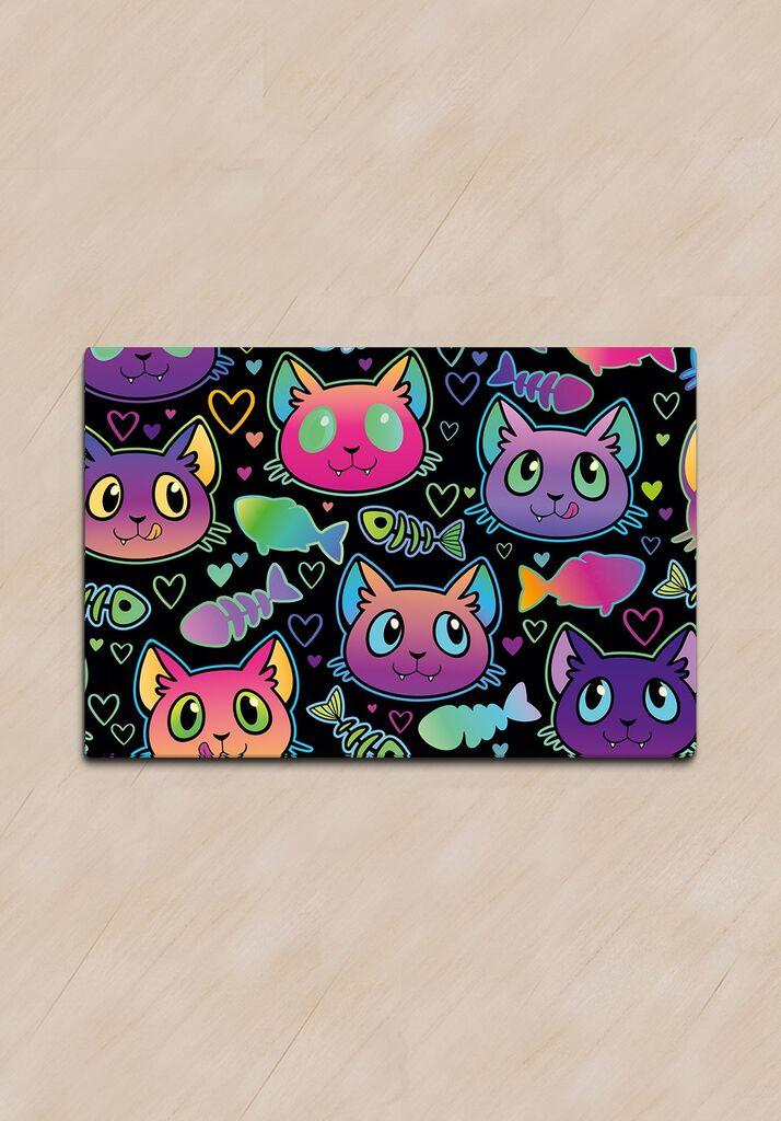 Подлога за саксии „Paws & Whiskers“, шарена