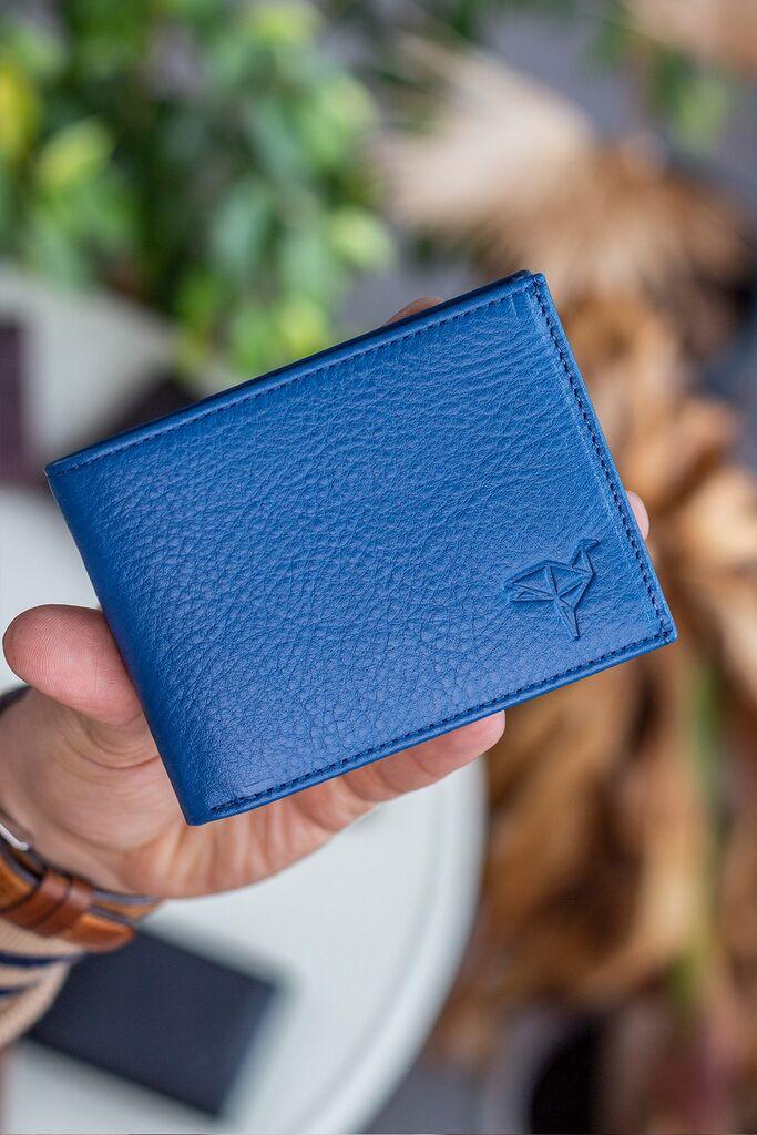 Паричник Bagmori за картички Porto, петрол сина