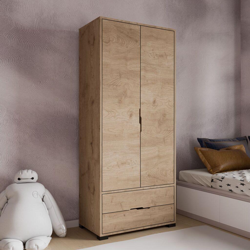 Гардеробер Hanah Home Royal Fiokers 80, 80 x 183 x 45 cm, боја на даб