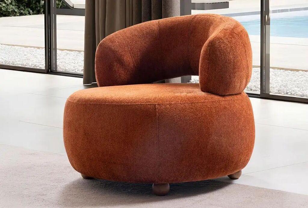 Фотелја Atelier del Sofa Rio, 85 x 75 x 75 см, црвена