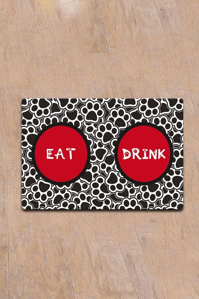 Подлога за саксија „Шепи и мустаќи“ со принт стапала, шарена