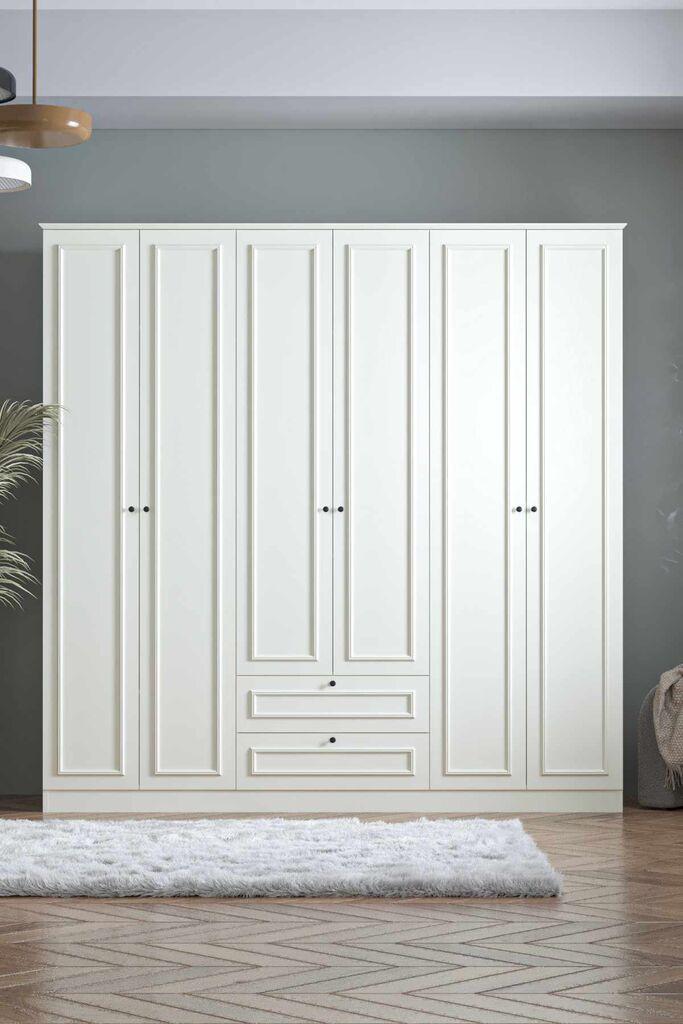 Гардеробер Hanah Home Mira 6 210, 209 x 210 x 54 см, бела