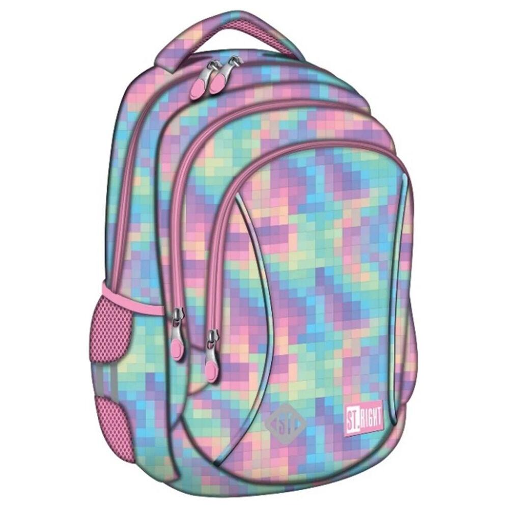 Mjw Ранец Pastel Pixels 3 прегради St.Right 5903235682872