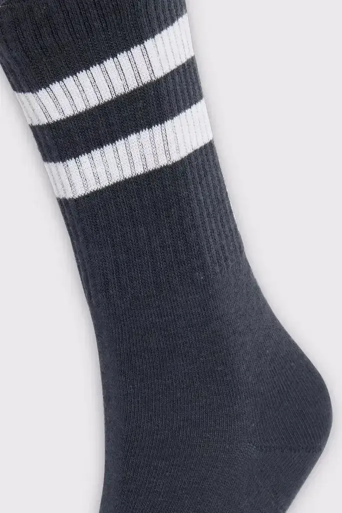 Tudors Плетено Темно Сива Чорапи