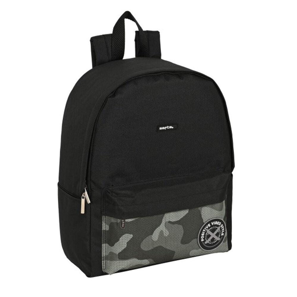 Safta Ранец "Stone" 2 патенти 642352902 31*40*16цм Црна