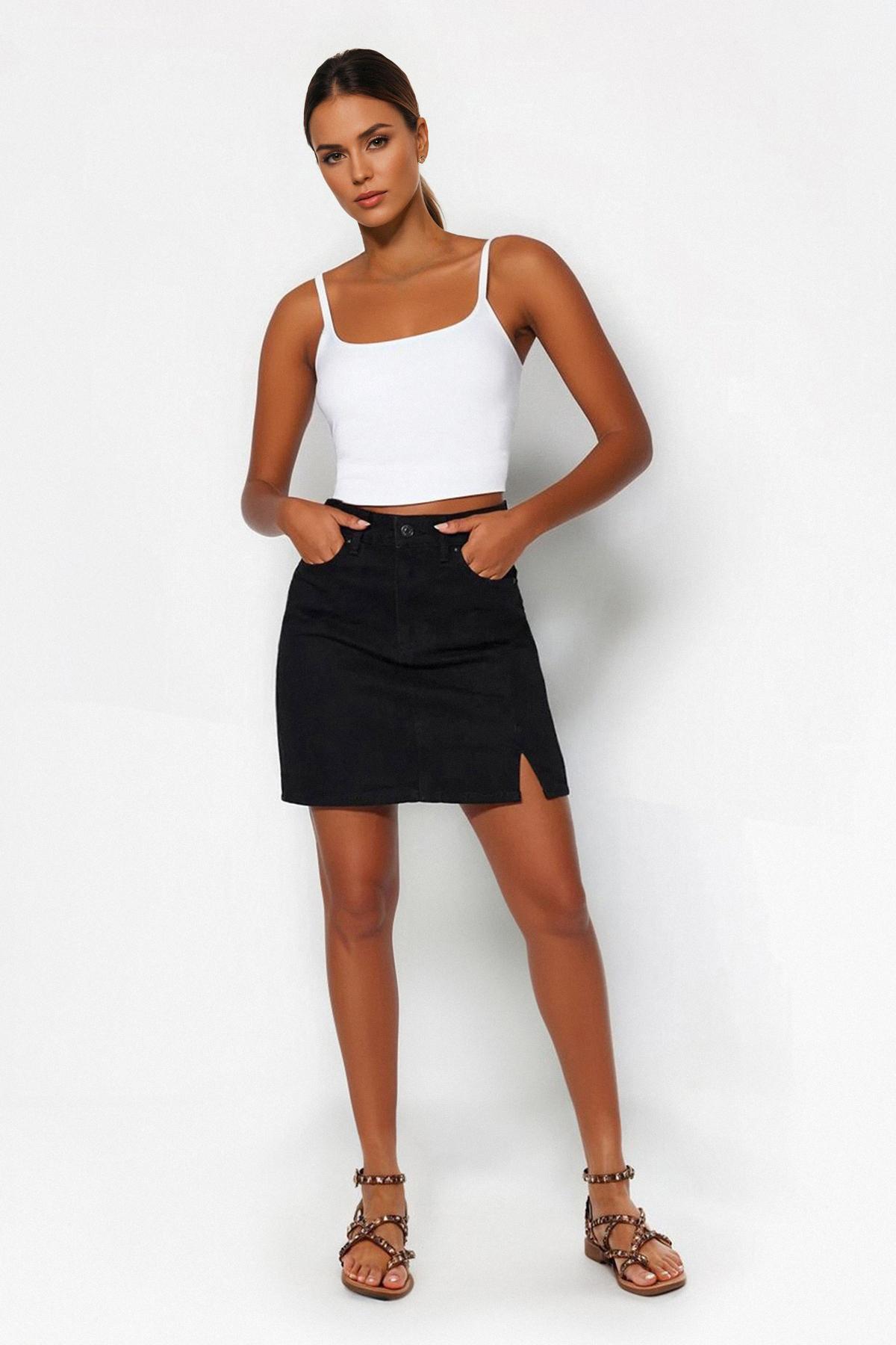 Trendyol Женска Сукња Црна