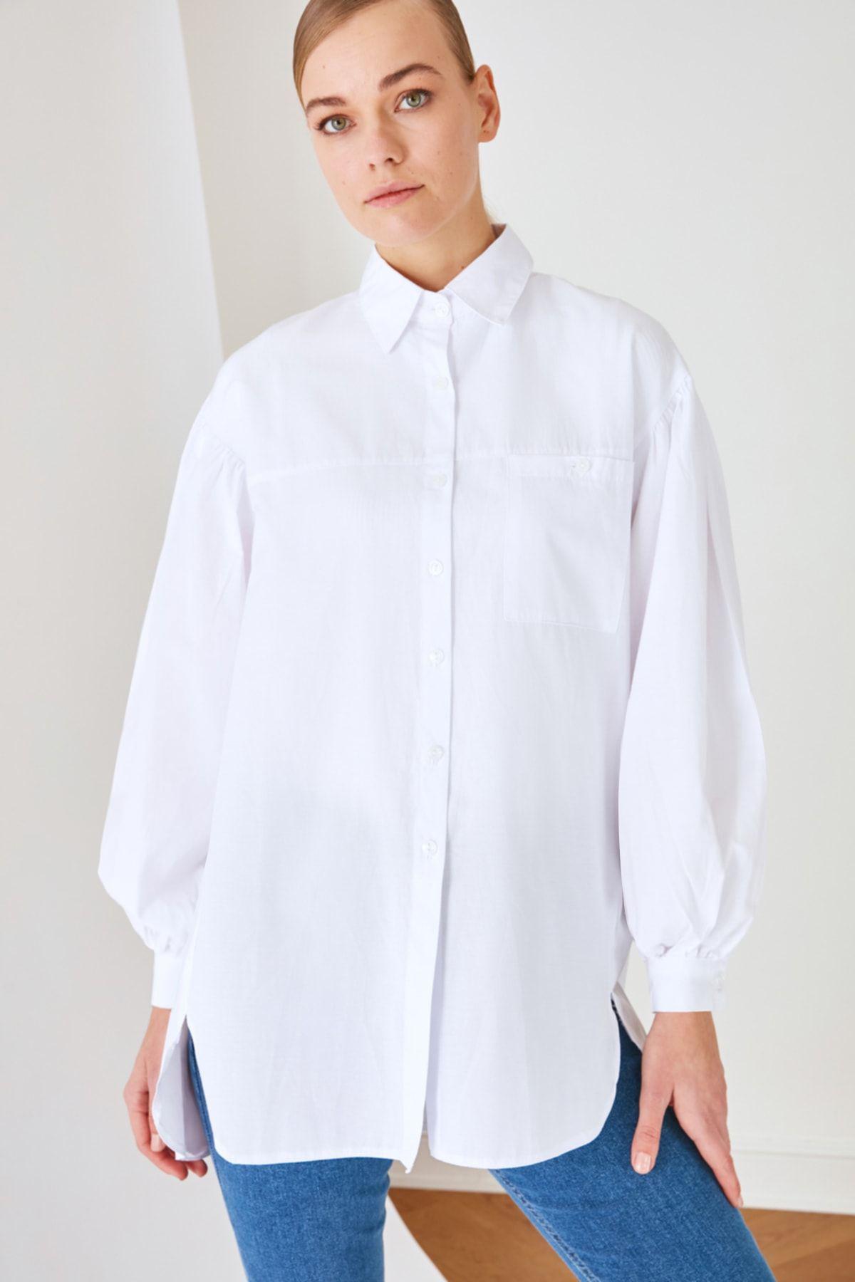 Trendyol Женска Кошула Бела