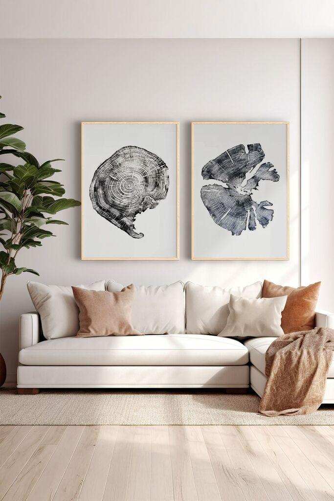Wallity врамена слика Ersy2Limodel15, 33x48 см, 2 дела