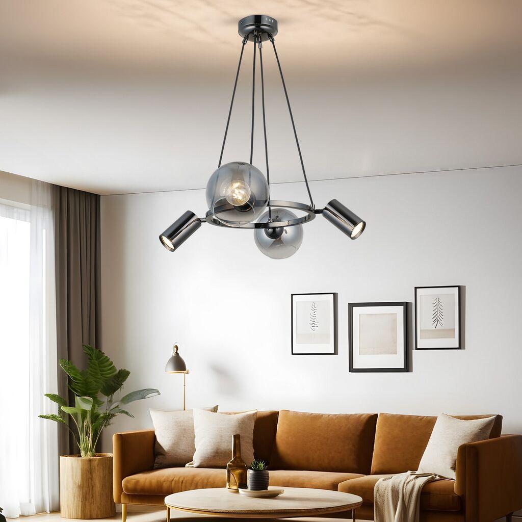 Opviq Luster Zerde-87-04, O14, 12 см, IP20 Антрацит