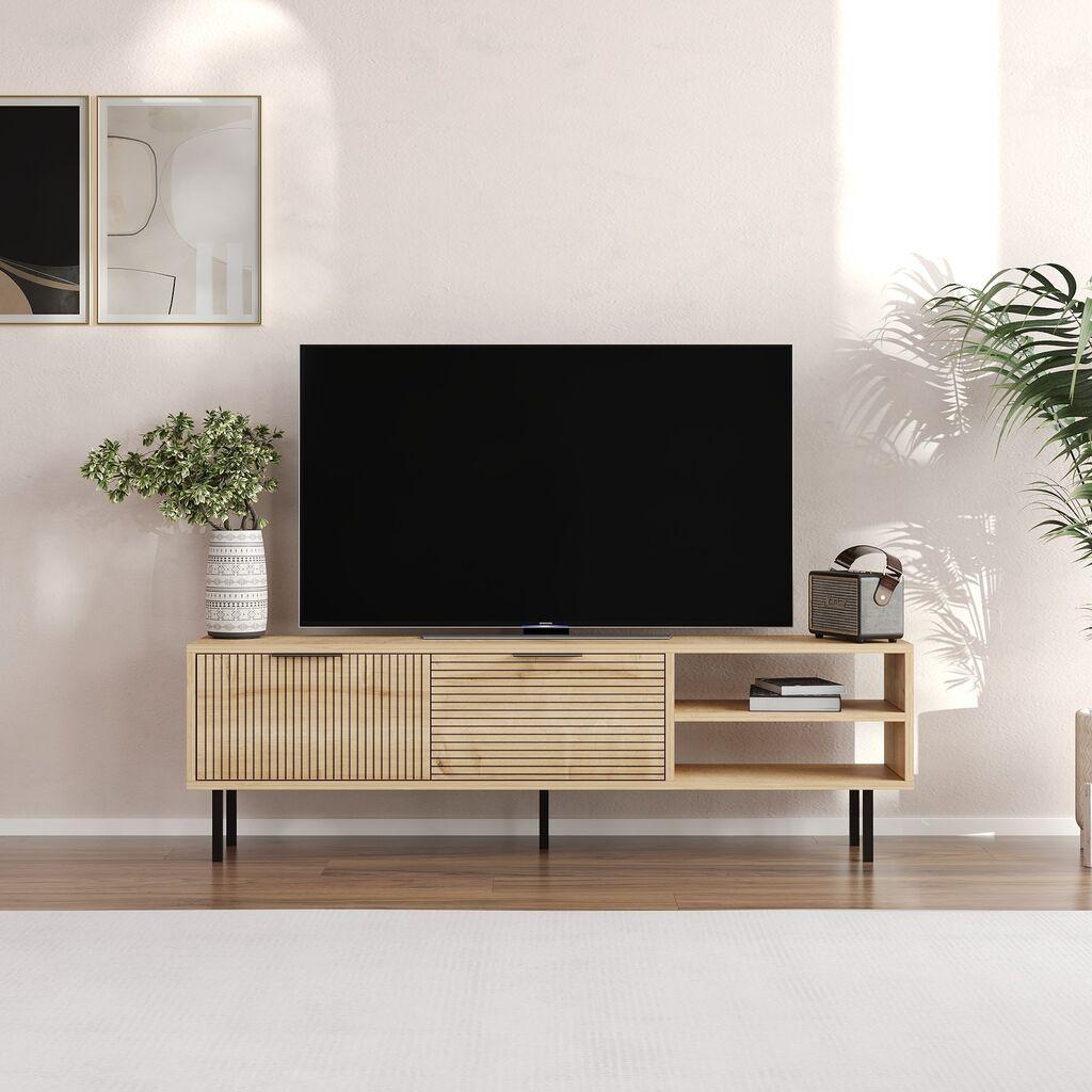 Комода за телевизор Hanah Home Venus, 150x45x30 см, даб