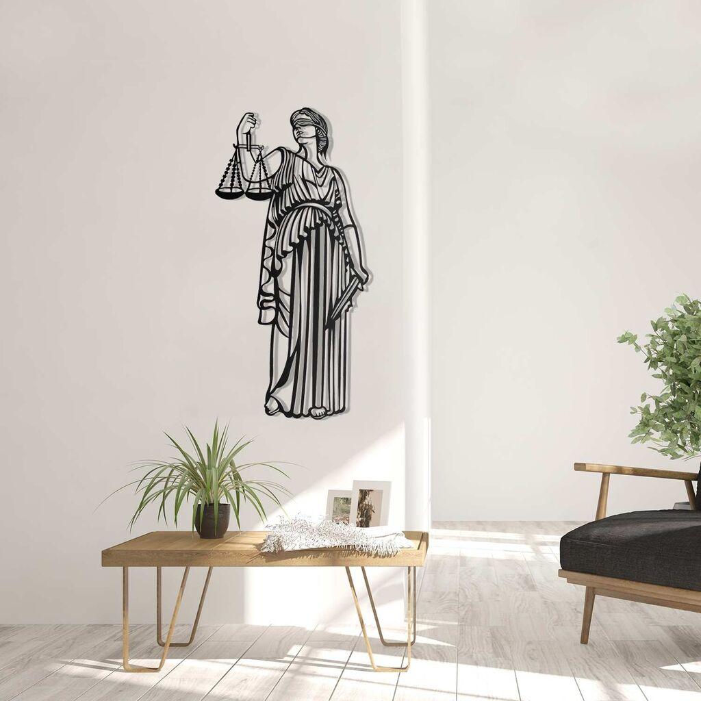 Wallity dzидна декорација Justice, 35x70 см 2 мм, црна