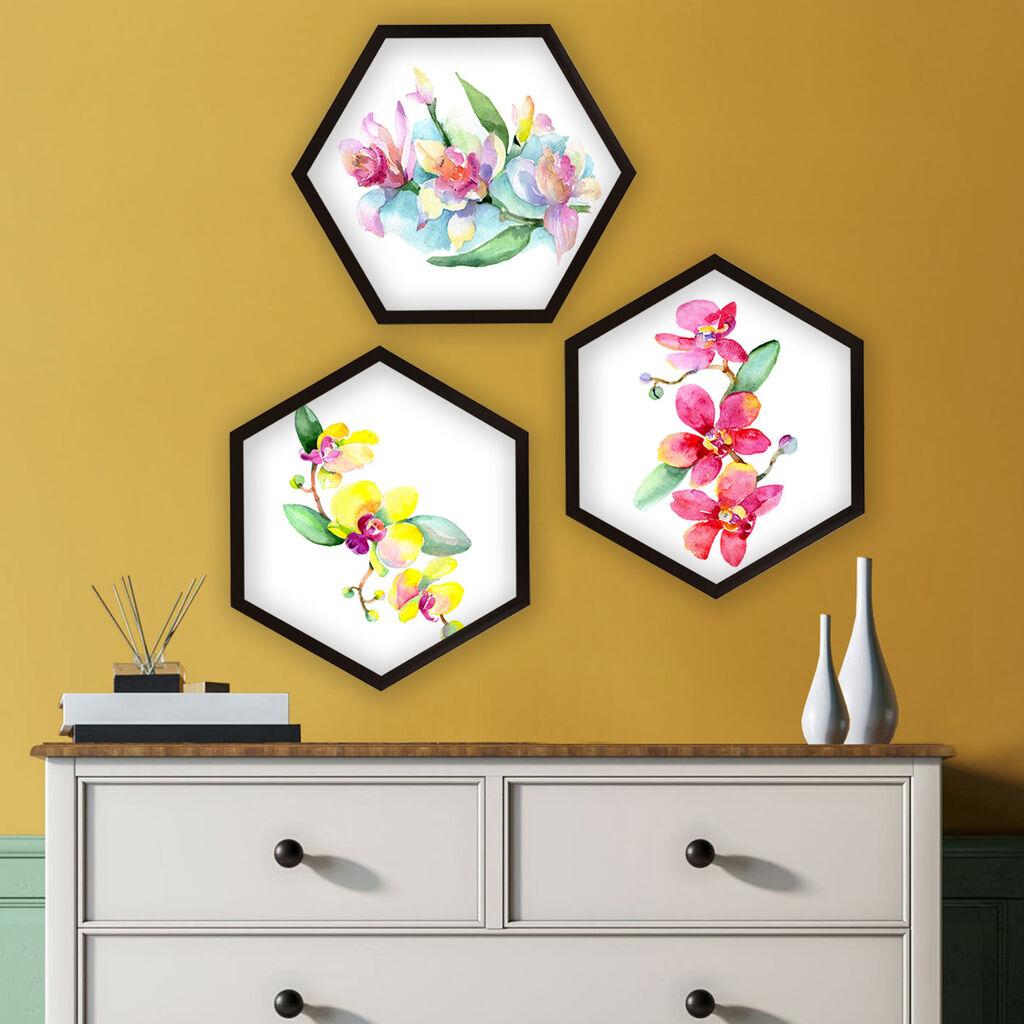 Wallity врамена слика 6GEN230380386, 35x35 см, 3 дела