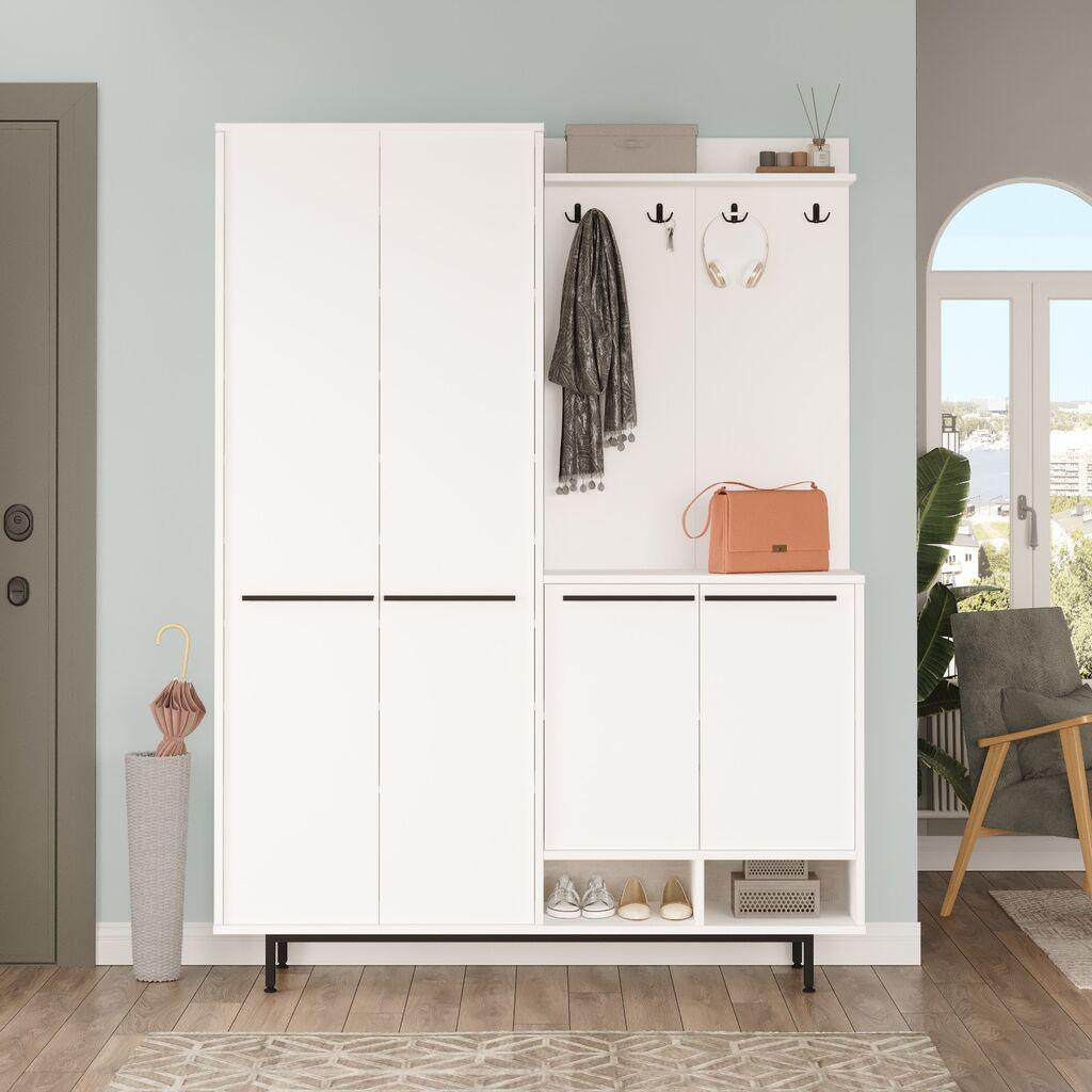 Комода Hanah Home за ходник OS1-W, 107,4x195,6x35,5 см, бела