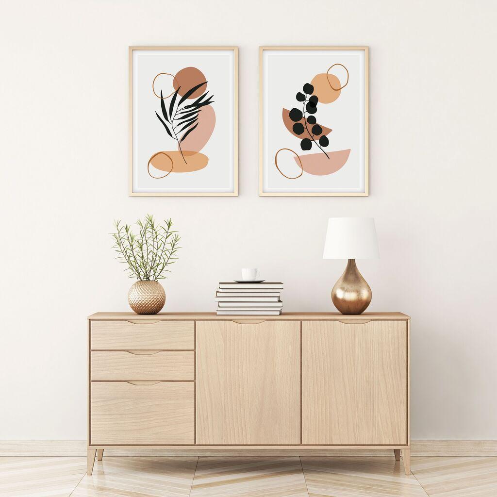 Слика во рамка Wallity Huhu126, 35x50 см, 2 дела