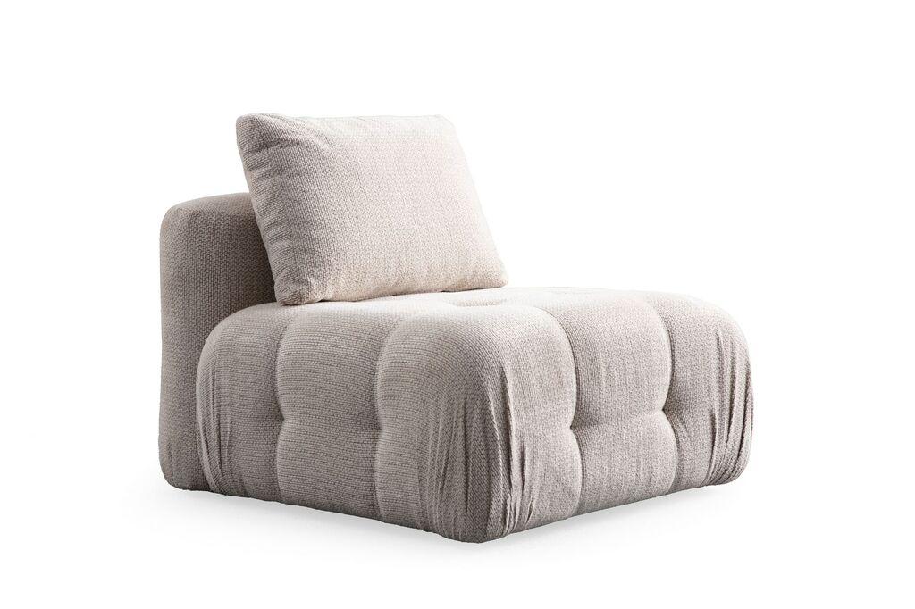 Фотелја Atelier del Sofa Amaris O1, 90 x 100 x 65 см, крем боја