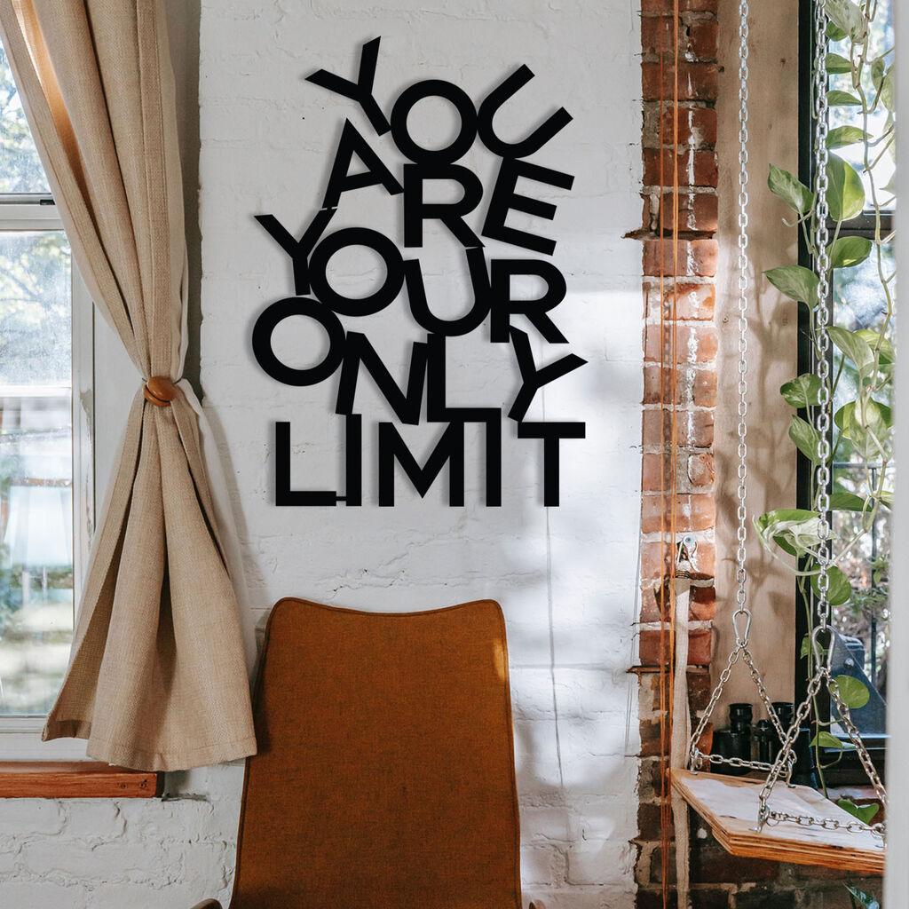 Wallity декорација за dzид Limit, 37x52 см, 1,2 мм, црна