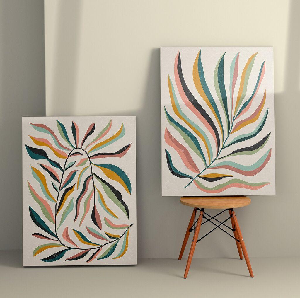 Wallity Слика на платно, 2 парчиња, 50x70 cm