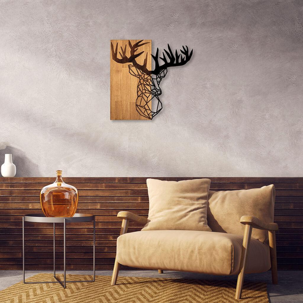 Wallity декорација за ѕид MA-285, 58x60 см, кафеава боја
