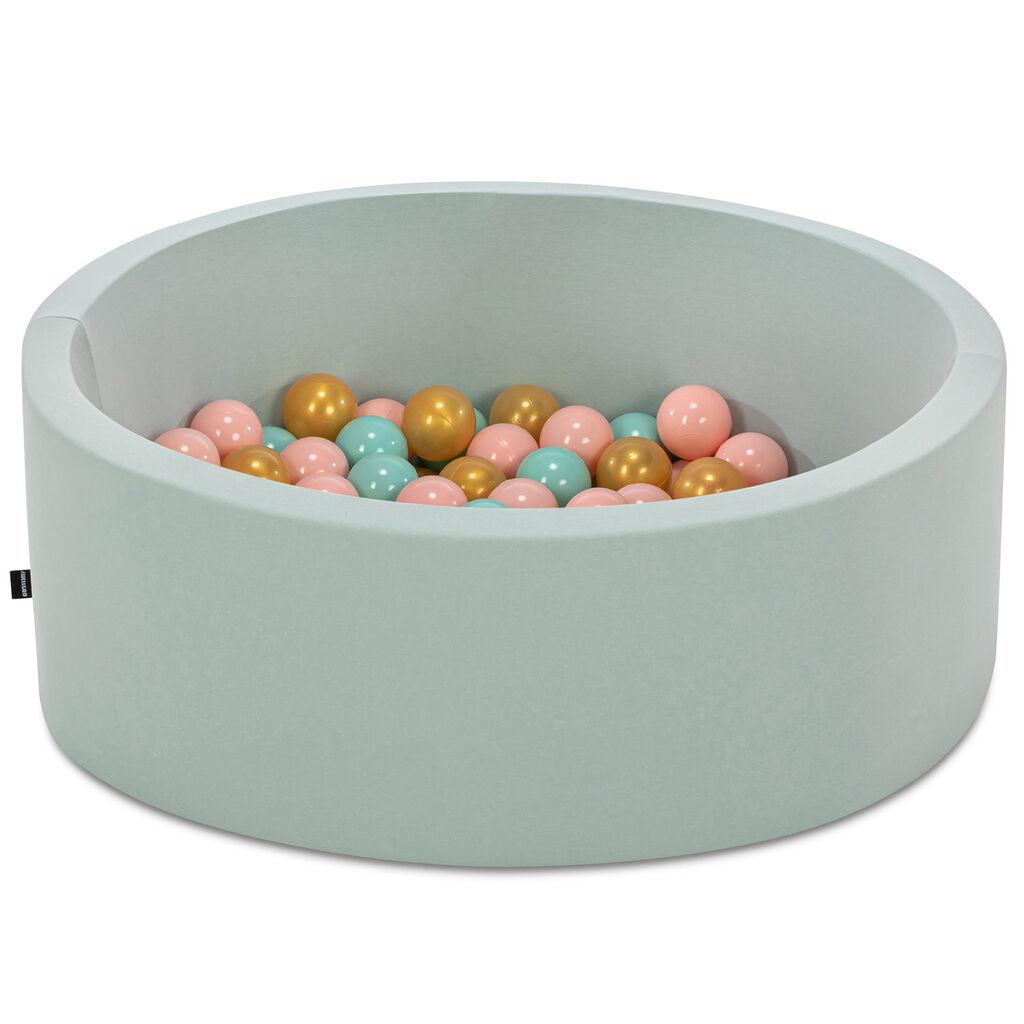 Базен со топчиња Aberto Design, Bubble Pops v12, 85x85x30 см, во боја на ментол