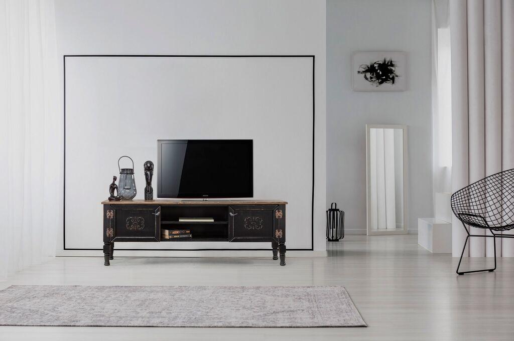 ТВ кабинет Hanah Home Ada, 150x40x50 см, црна