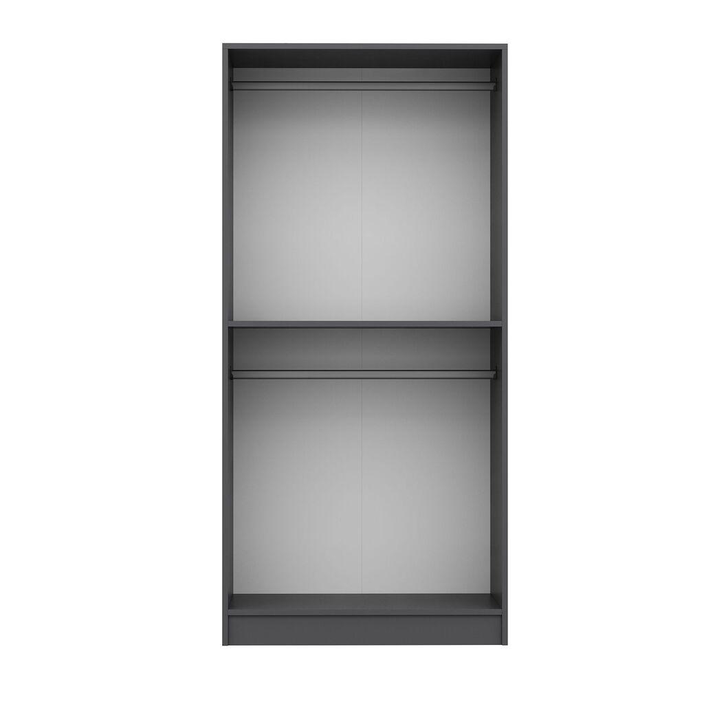Гардеробер Hanah Home Kale - 5039, 90x218x52 см, темно сива