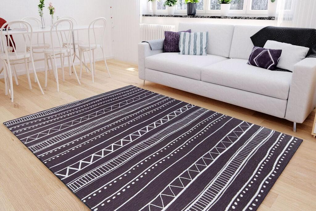 Conceptum Hypnose тепих Ada Gonul Chenille 294, 75x150cm, црна