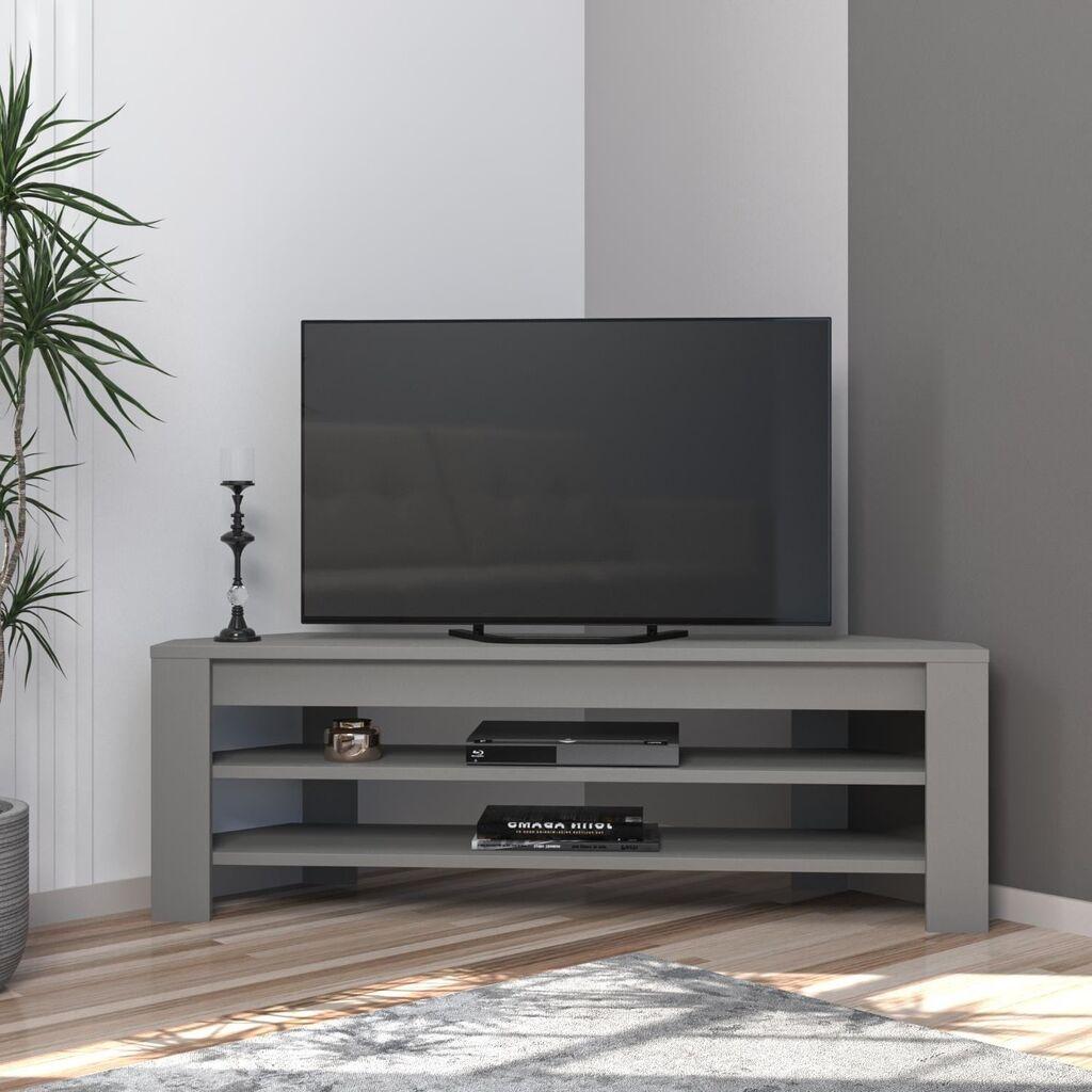 Аголен ТВ кабинет Hanah Home, 120x40x30 см, сив