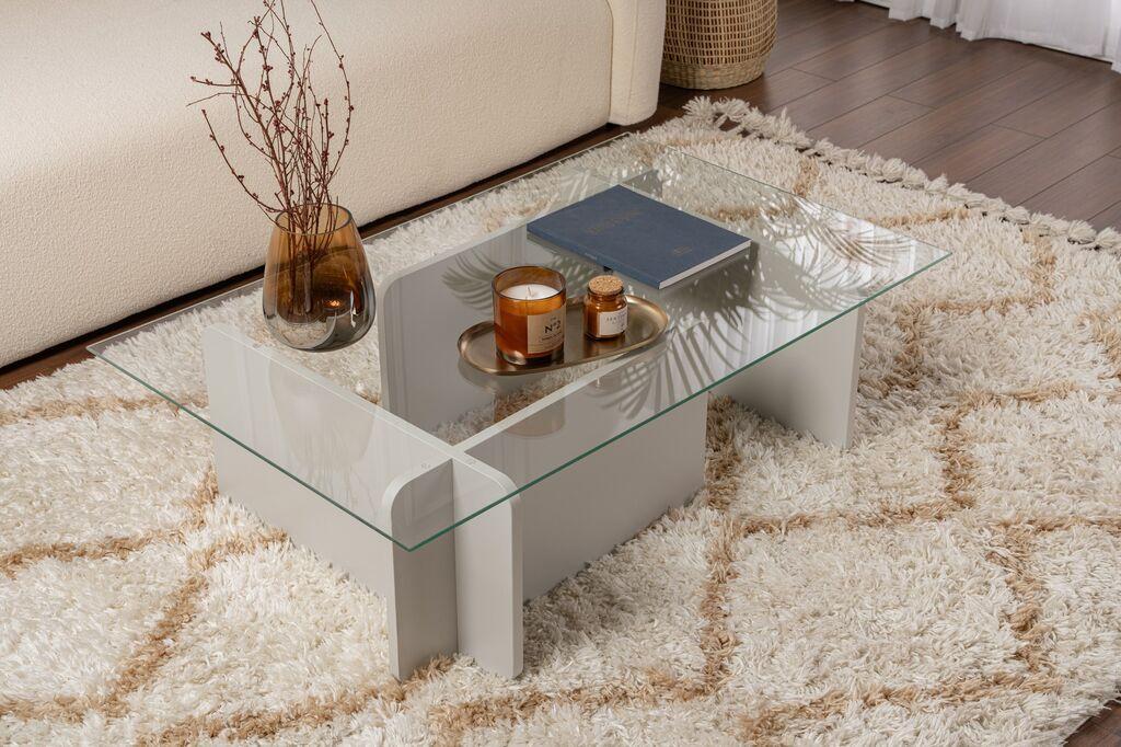 Маса Hanah Home Club Flavio, 105x30x65 см, сива