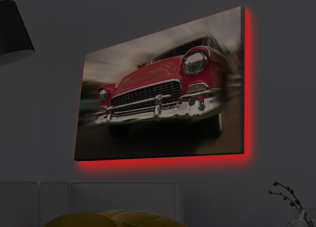 Слика „Волити" на платно со LED осветлување 45x70 см