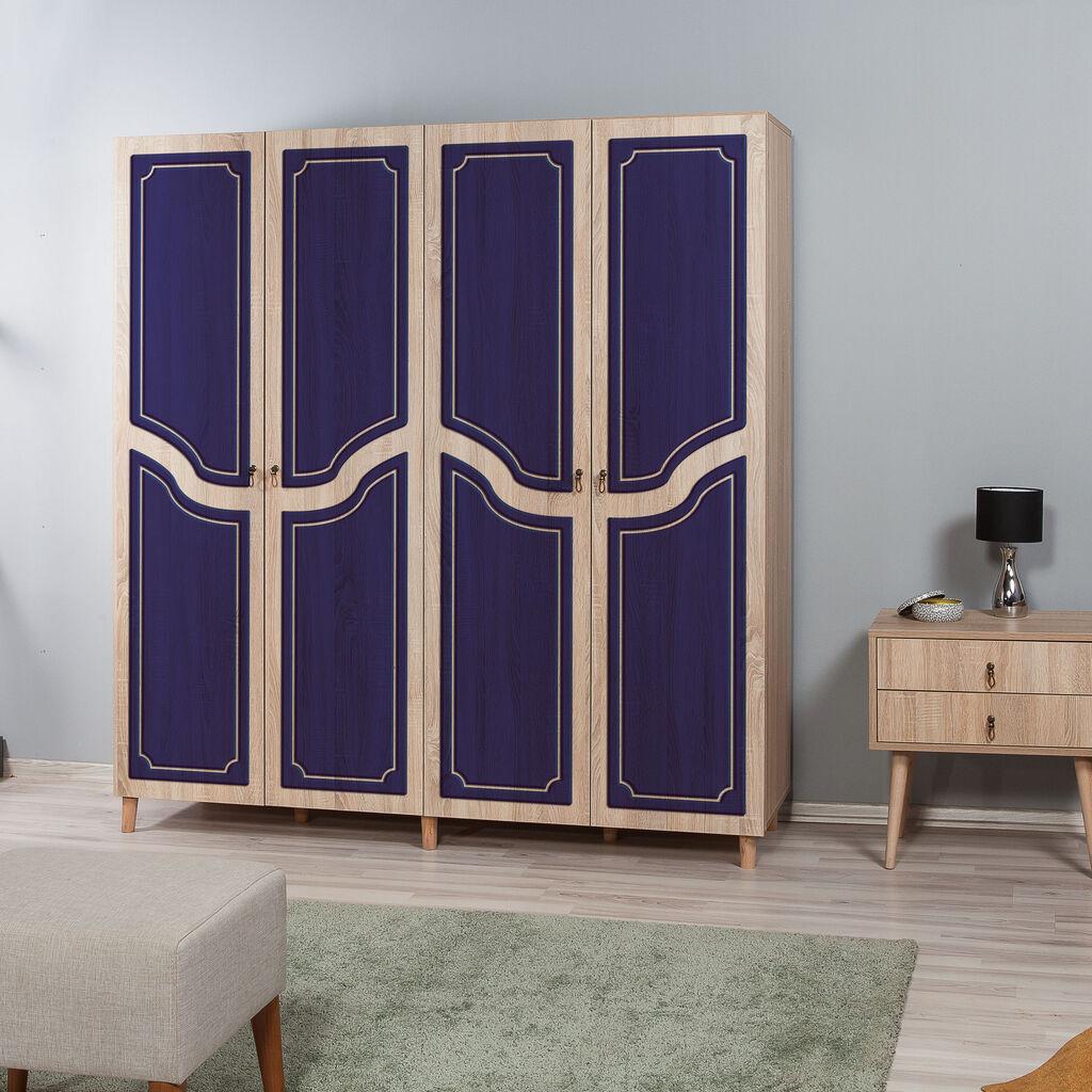 Hanah Home гардероба Imaj-620, 180x192x52 cm, Teget