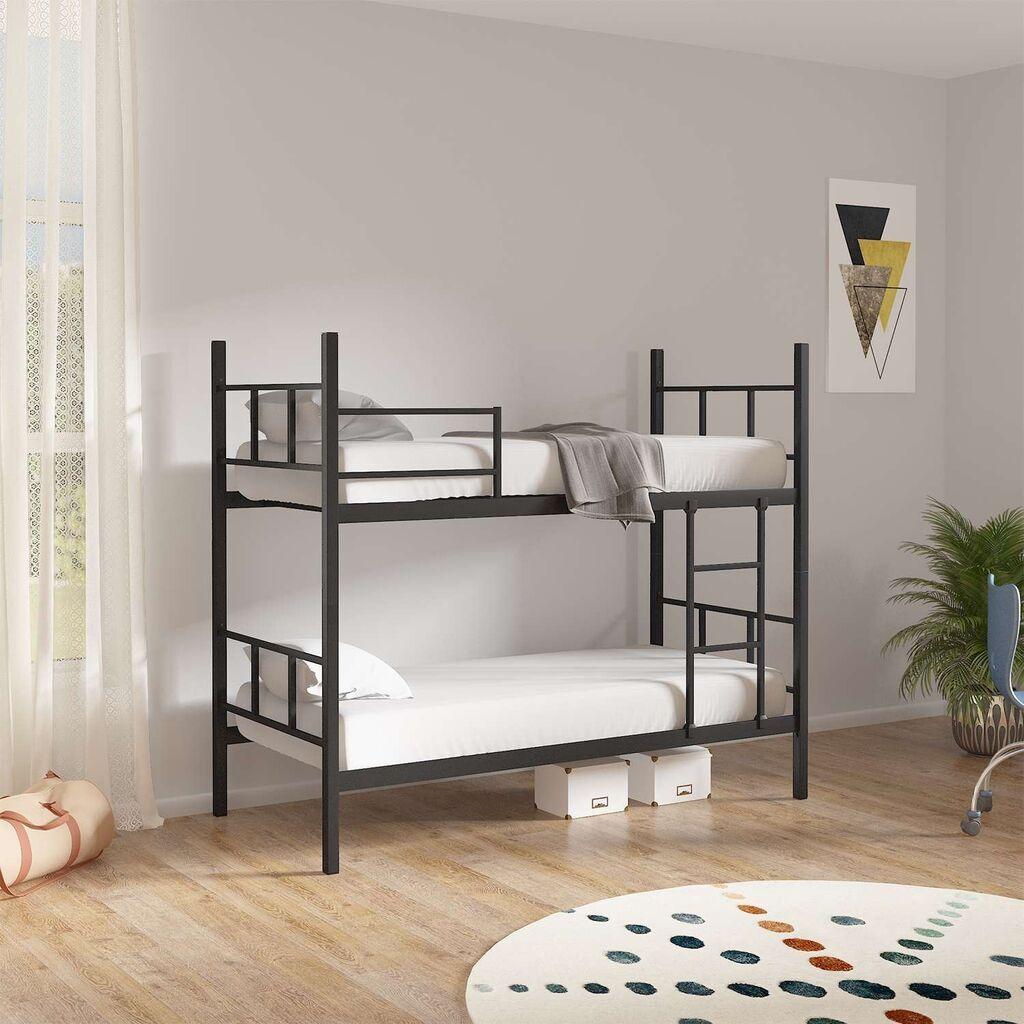 Кревет на спрат Hanah Home Defne, 90x200 см, црн