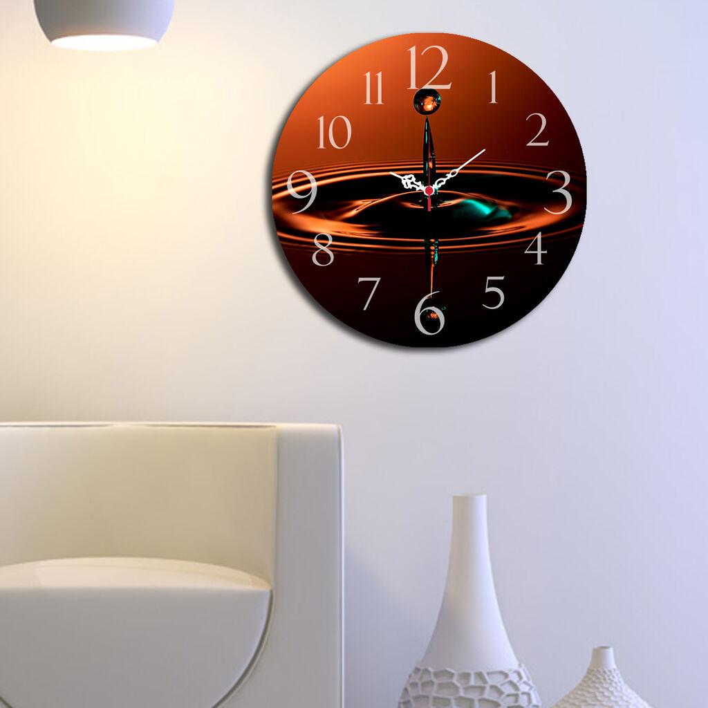 Wallity MDF dzиден часовник во боја 40 см