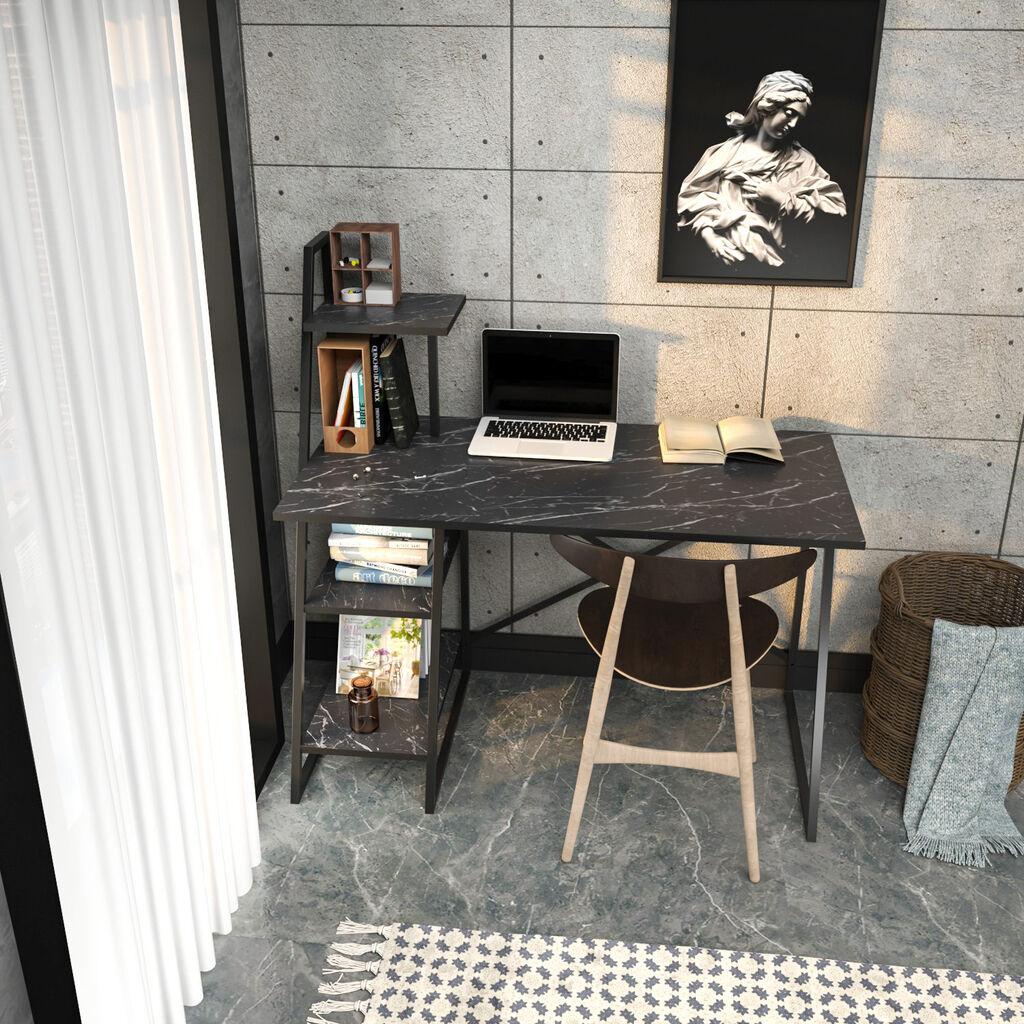 Биро Hanah Home Admira, 120x120x60 см, црно