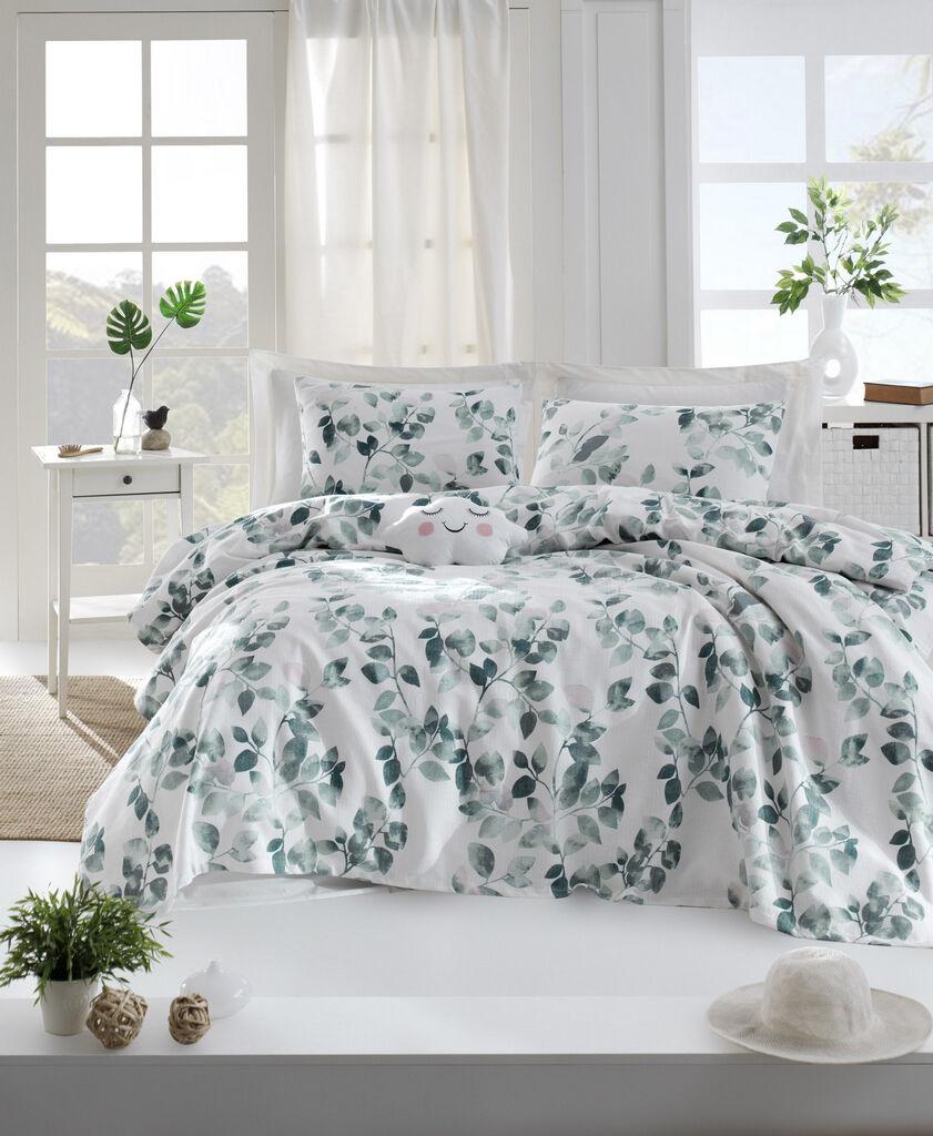 L'essentiel Maison Set Двојна прекривка Sabine,, Зелена