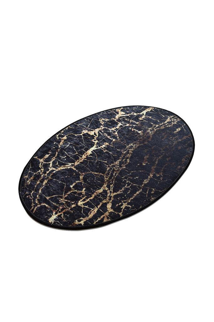 Тепих Conceptum Hypnose Goldes Oval, 60x90 cm, златно-црн