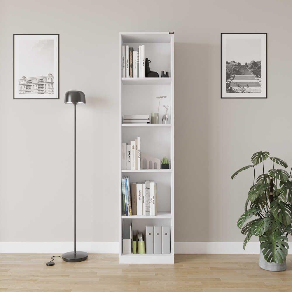 Полица за книги Hanah Home Ktp-325-Bb-1, 43x182x26 см, бела