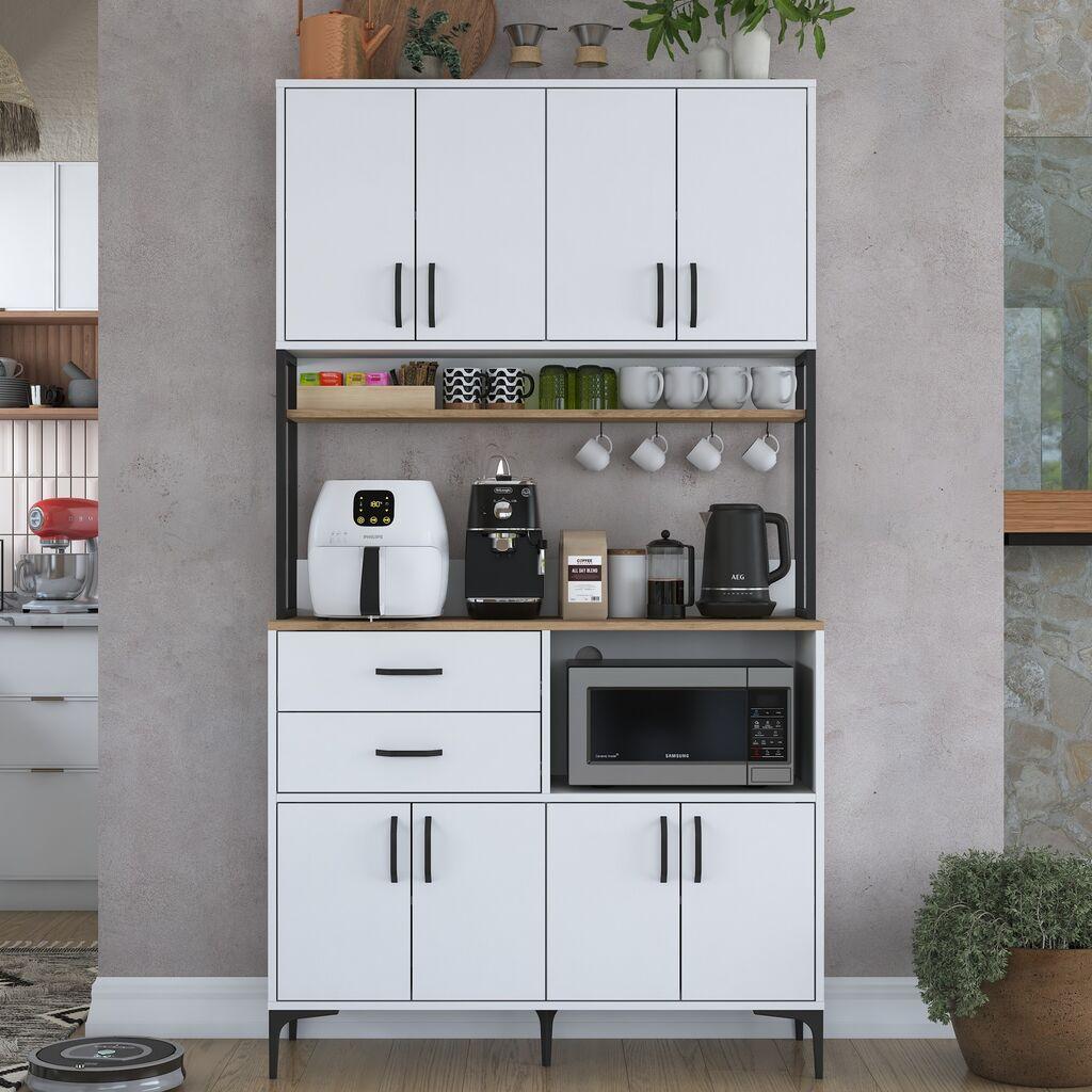 Комода Hanah Home JE180 3403, 120x218,6x40 см, бела