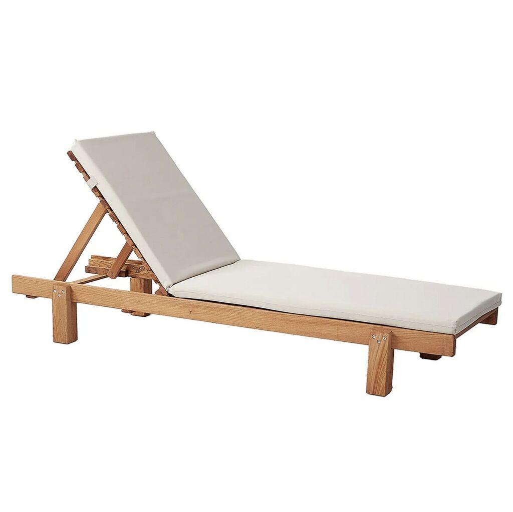 Градинарска столица Hanah Home MYA01, 59x25x180 см, жолто-бела