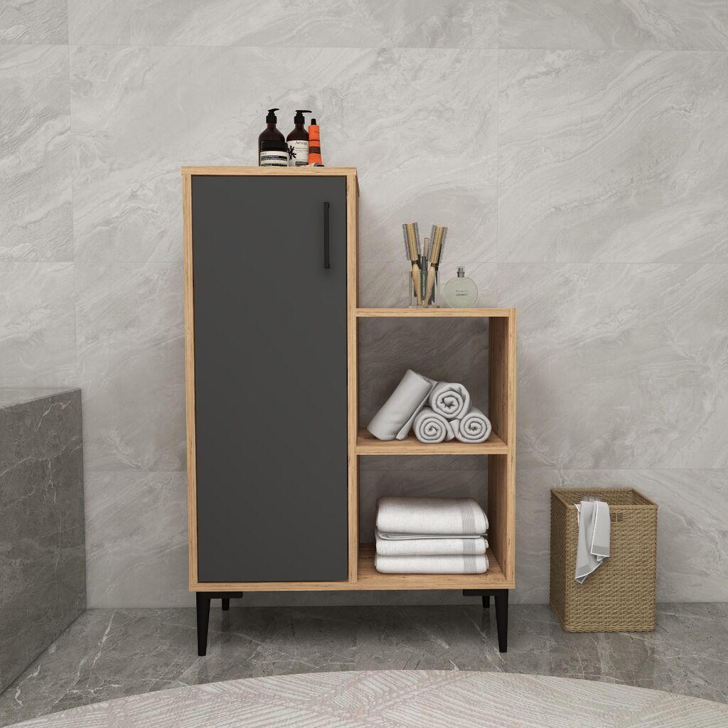 Мултифункционална комода Hanah Home Reysary, 106,8 x 71,4 x 35 см, кафеава