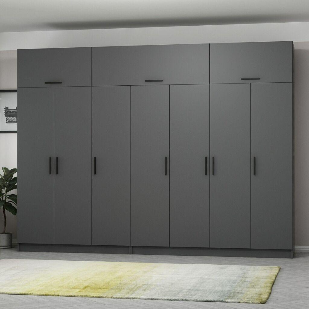 Гардеробер Hanah Home Kale-5269, 315x255x52 см, Антрацит