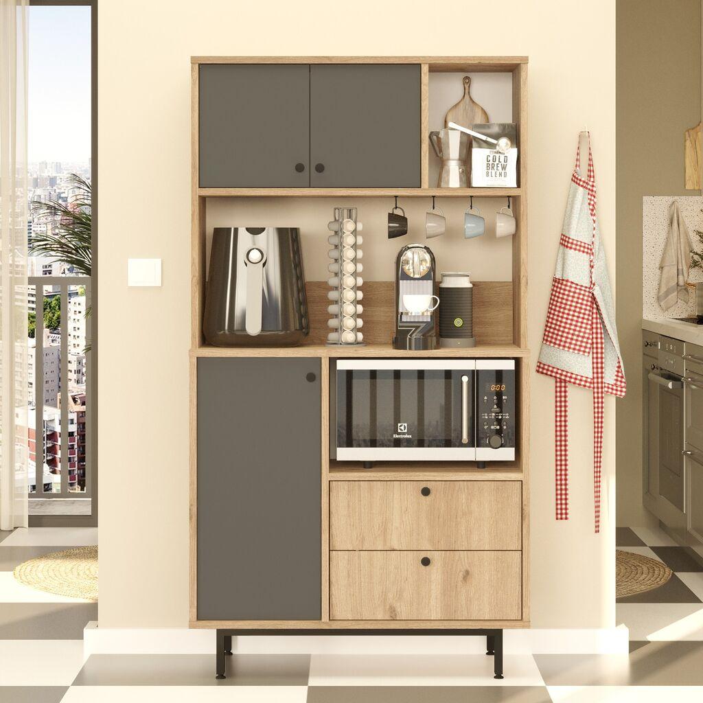 Комода Hanah Home за повеќекратна употреба RE3-SA, 88 x 161,2 x 35,5 см, даб