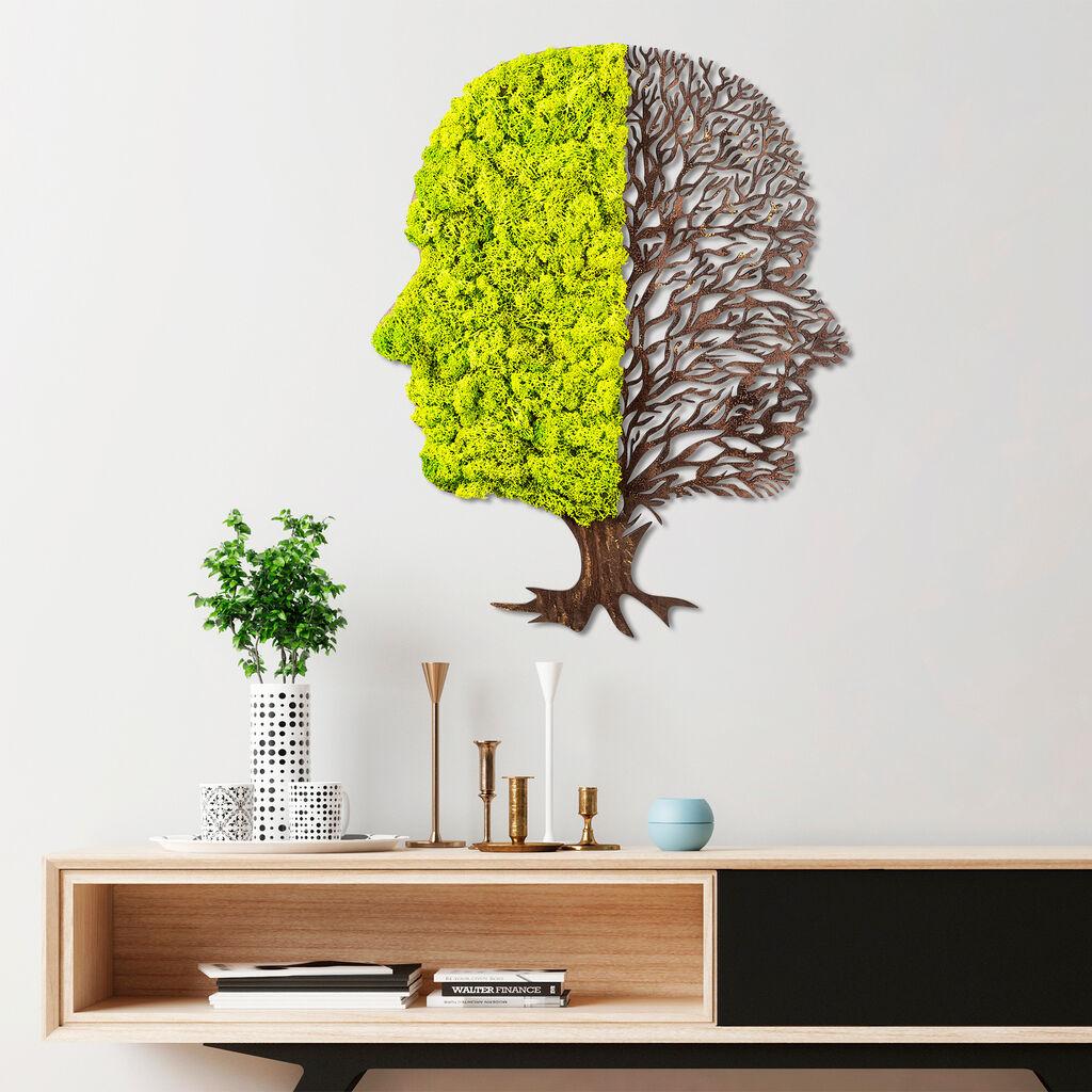 Wallity декорација за dzид Green And Dry, 45x1x56 см, зелена
