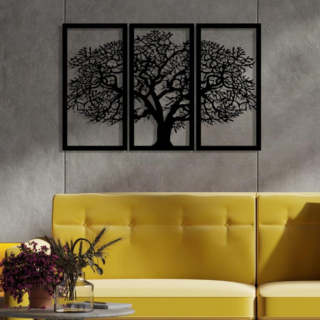 Wallity декорација за dzид Berceste 2, 103x66 см, 1,2 мм, црна