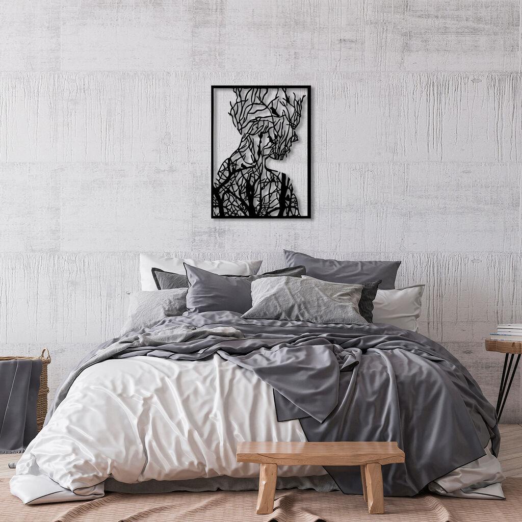 Wallity dzидна декорација „Човек-ерекција" - Модел 319, 52 x 70 см, црна