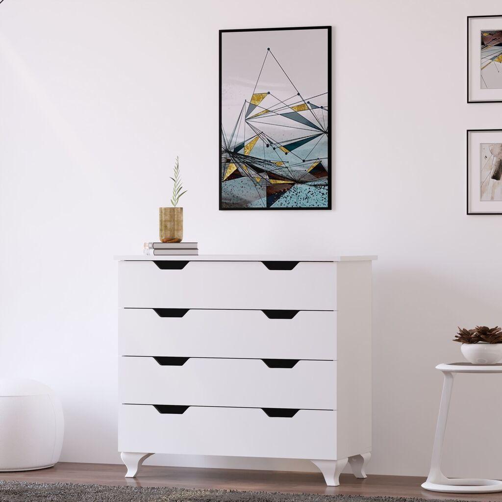 Комода Hanah Home Rb-162, 86x86x40 см, бела