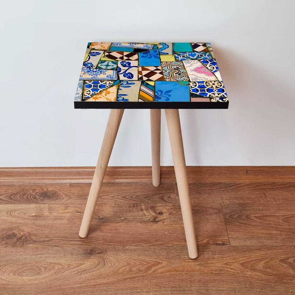 Маса Hanah Home Club Шп25, 35x42x35 см, шарена