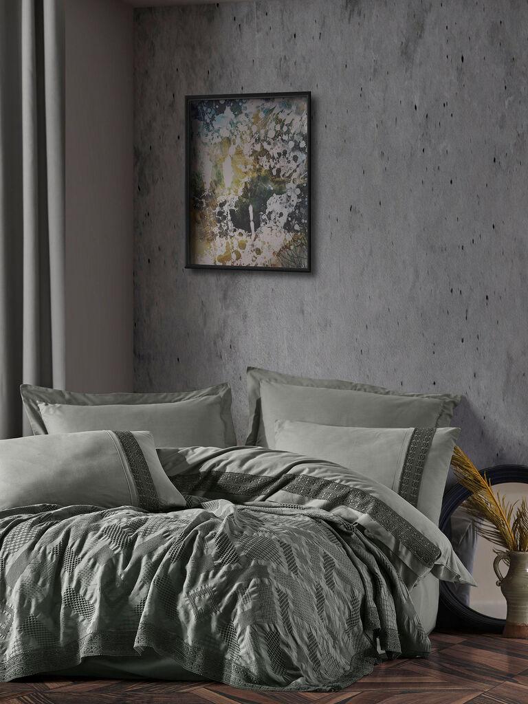 Комплет постелнина L'essentiel Maison Freya, 220x240 cm, антрацит