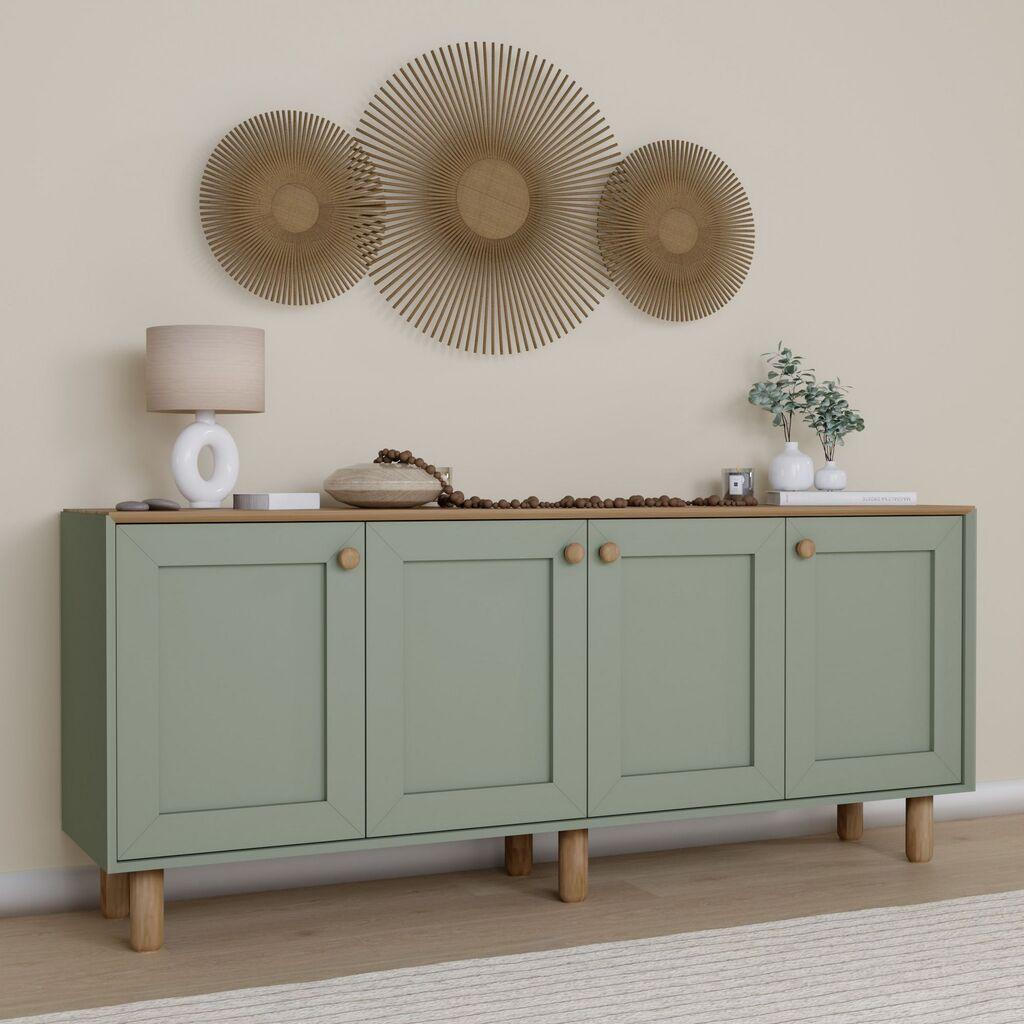 Конзолна маса Hanah Home Bohemian 1600-82, 180x75x40 см, маслинеста боја