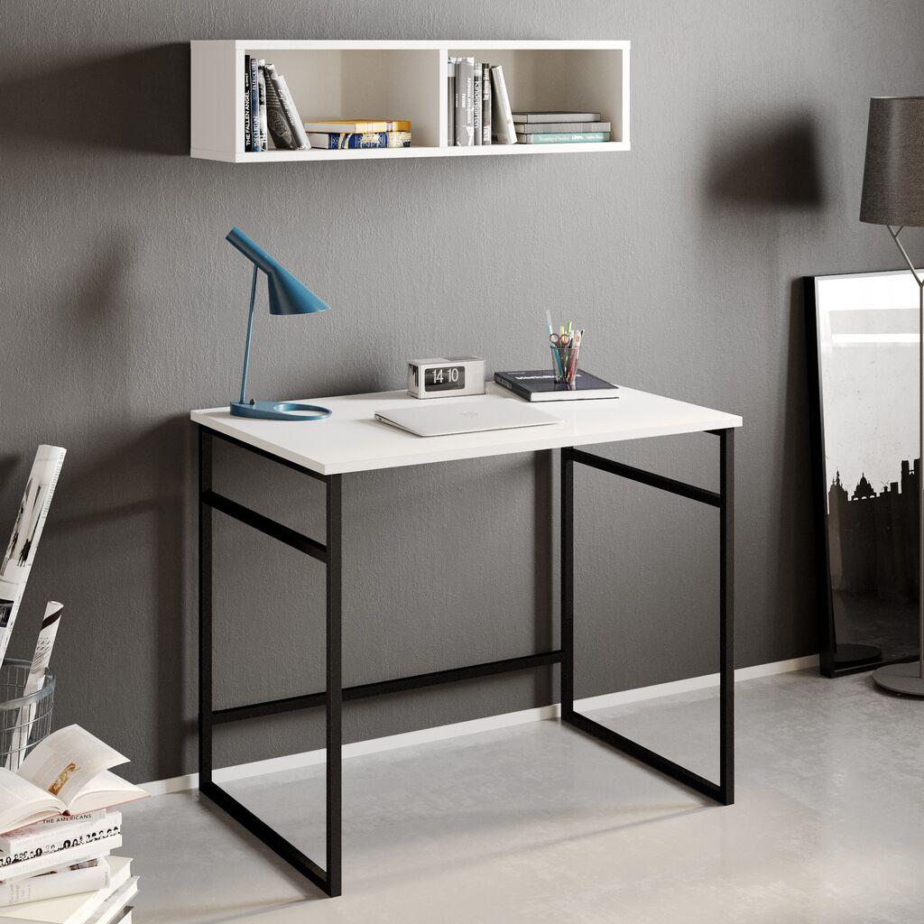 Работна маса Hanah Home Gama, 90x75x60 см, бела