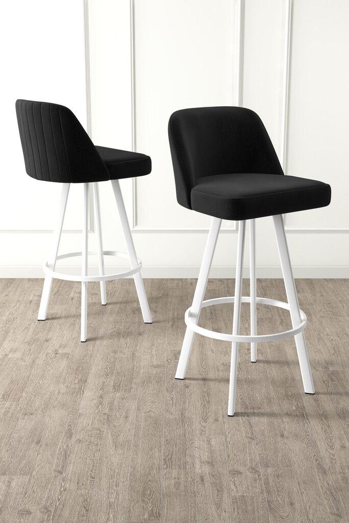 Hanah Home Комплет барски столчиња Atex, 44x105x42 см, 6 парчиња, црна